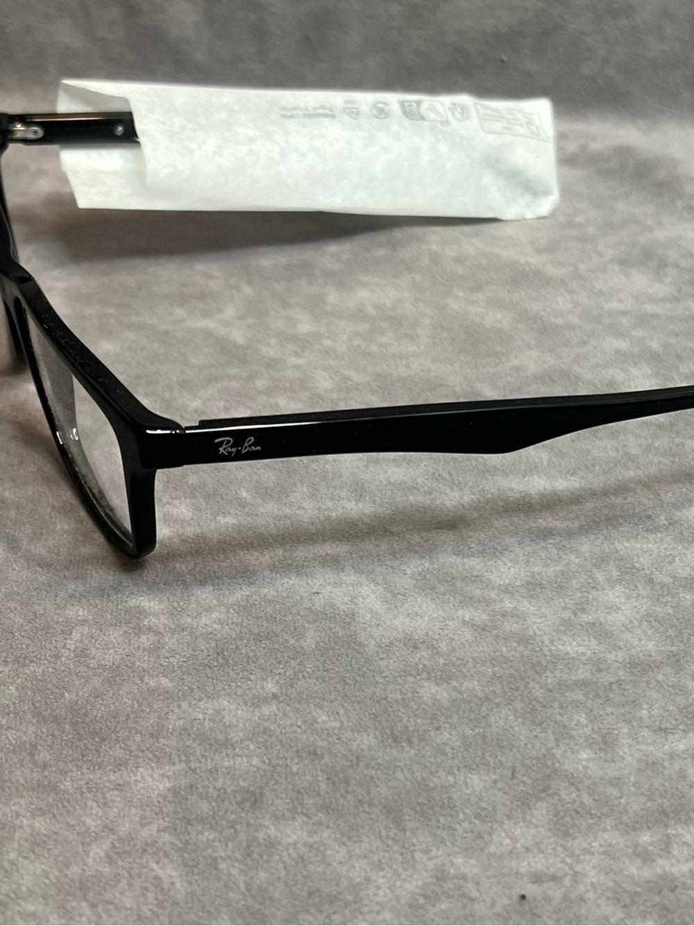 Ray-Ban Men's Black Rectangular Prescription Glasses - Picture 4 of 6